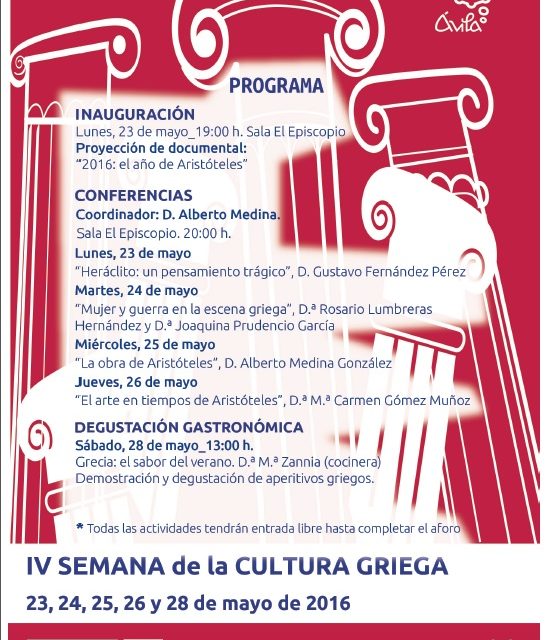 IV Semana de la Cultura Griega en Ávila