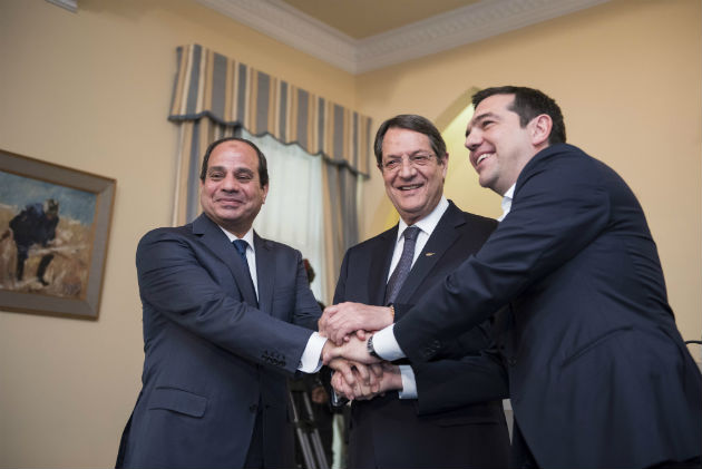 Encuentro trilateral entre Grecia, Chipre y Egipto