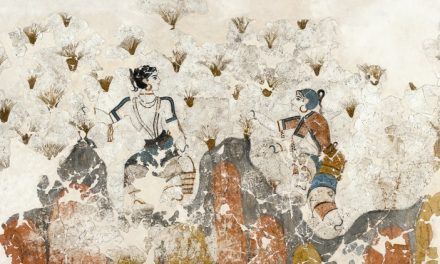 Un volumen para las obras maestras de los frescos de Akrotiri en Santorini