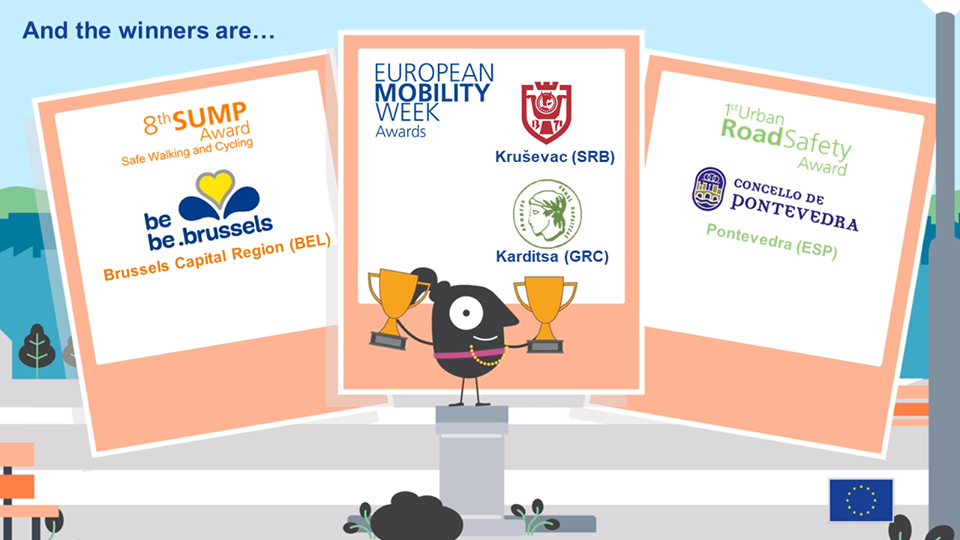 Dos ciudades griegas en los premios de la Semana Europea de la Movilidad 2019