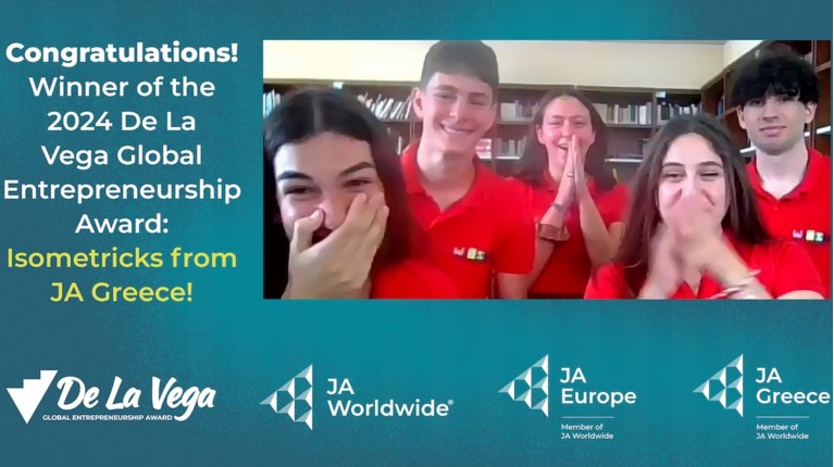 La empresa  escolar griega ISOMETRICKS ganó el Premio Mundial de empresariado juvenil