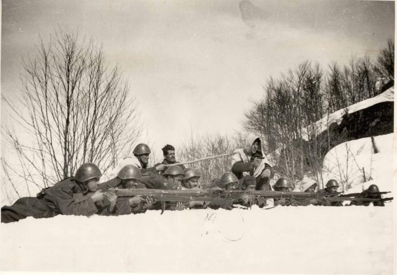 Unidad del Ejército griego durante la Ofensiva de Primavera (primavera de 1941) en la Guerra Greco-Italiana.
