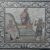 Hipócrates en el Asclepieion de Cos, con Asclepio en el centro, s. II-III, mosaico, Museo Arqueológico de Cos (por Tedmek vía Wikimedia Commons)